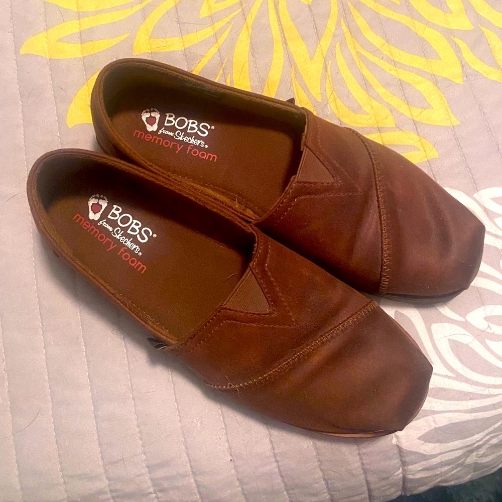 Bobs memory foam shoes brown